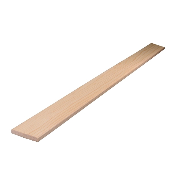 Alexandria Moulding Panel Strip, 96 in L, 2 in W, Pine Wood WM970-20096C1